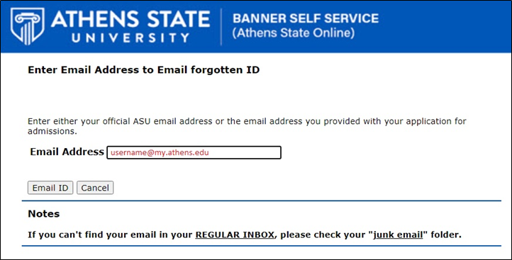 Banner Self Service Athens State University Knowledge Base