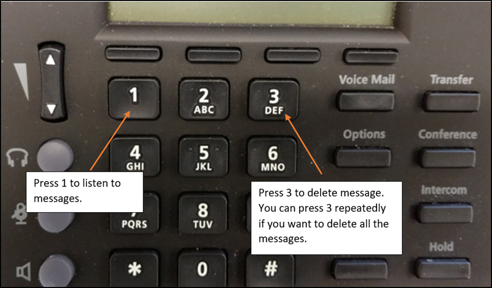 Phone How To Delete Voice Messages By Using Your Phone Athens State 